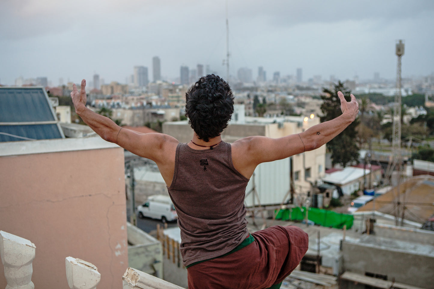 Dancers on Rooftops: "“I can hug the city from here”, Anderson Braz (#1)" - Exhibition Display Discounted Print (UK Delivery / London Pick-Up Only, DoR-EDDP-GSB)