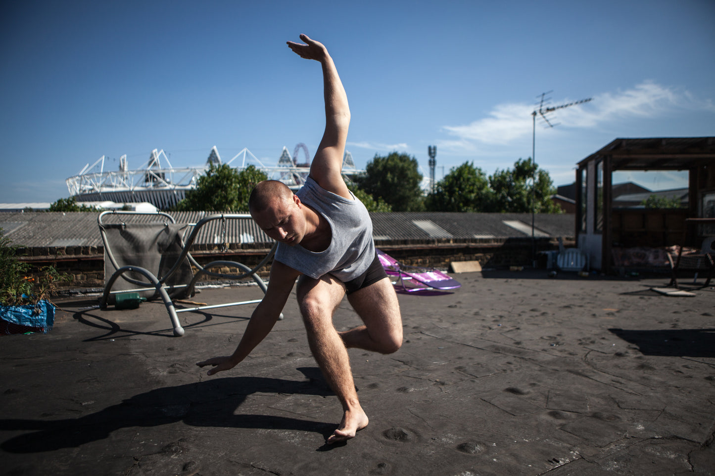 Dancers on Rooftops: "James Williams (#2)" - Exhibition Display Discounted Print (UK Delivery / London Pick-Up Only, DoR-EDDP-GSB)