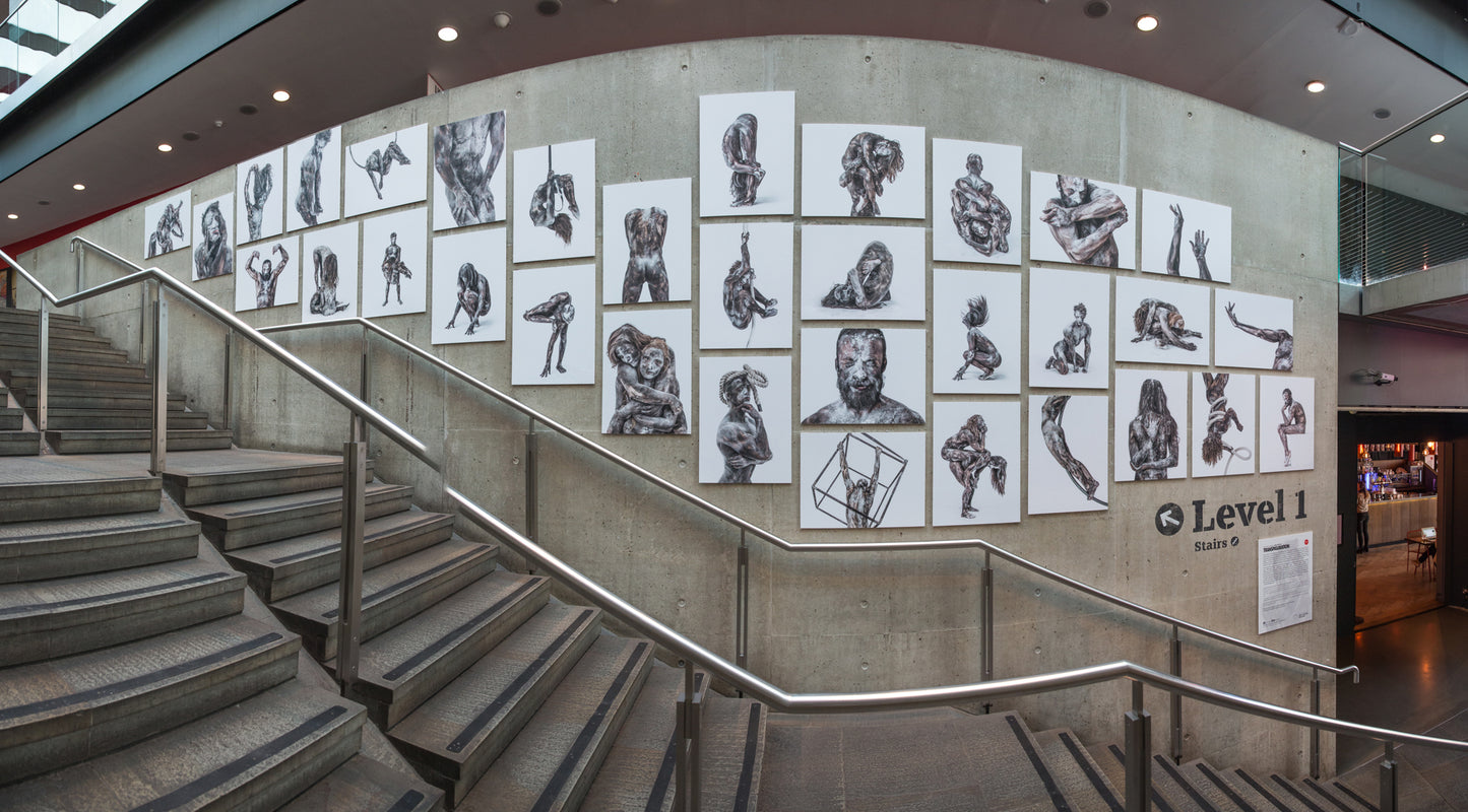 Transfiguration: Shakirudeen 'Bonetics' (3.2 x 2.4M PVC Banner) - Exhibition Display Discounted Print (UK Delivery / London Pick-Up Only, TRNS-EDDP-RH)