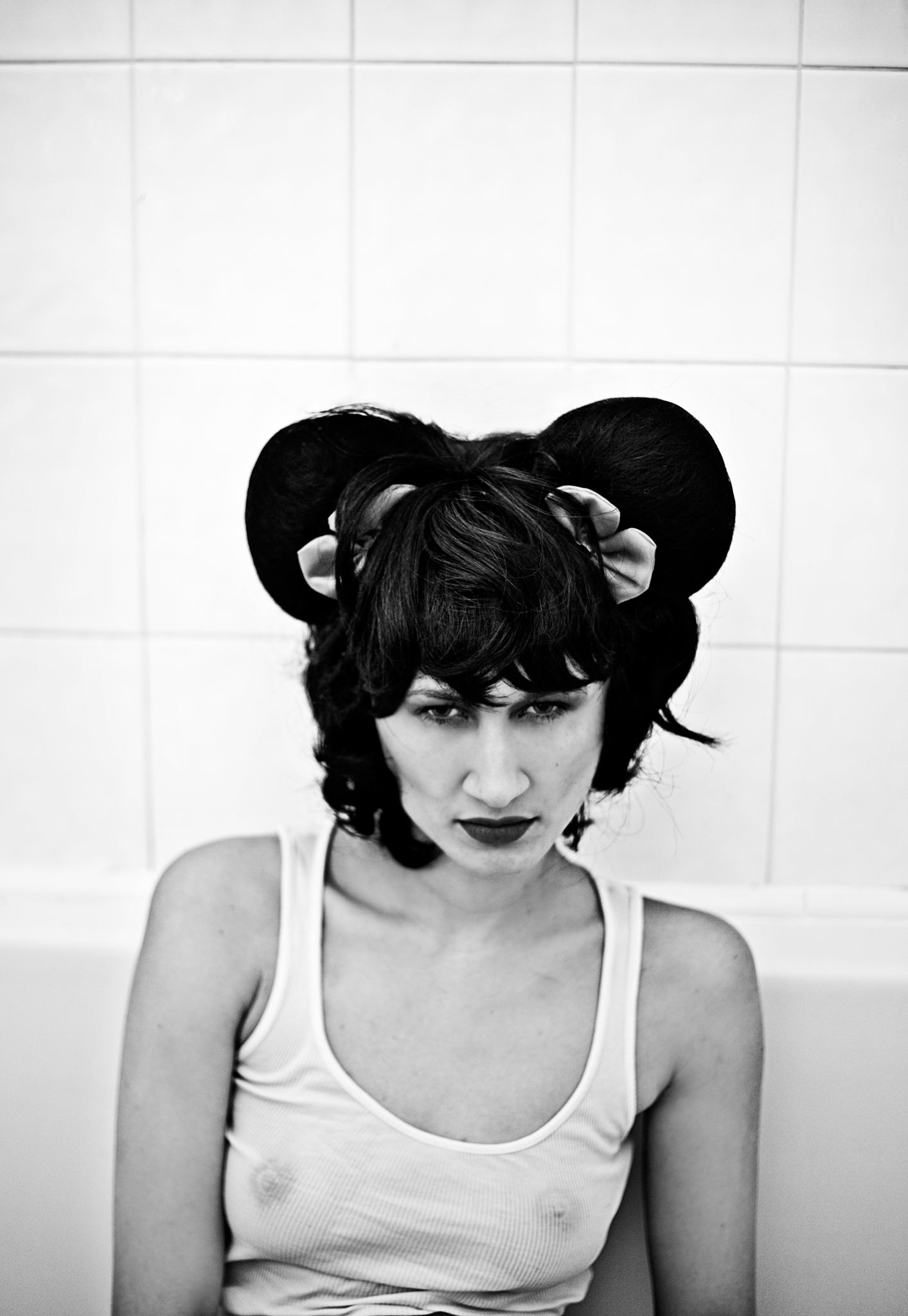 THE BLACK AND WHITES: "Saskia" (43 x 33cm) - Exhibition Display Discounted Print (UK Delivery / London Pick-Up Only, TBAW-EDDP)