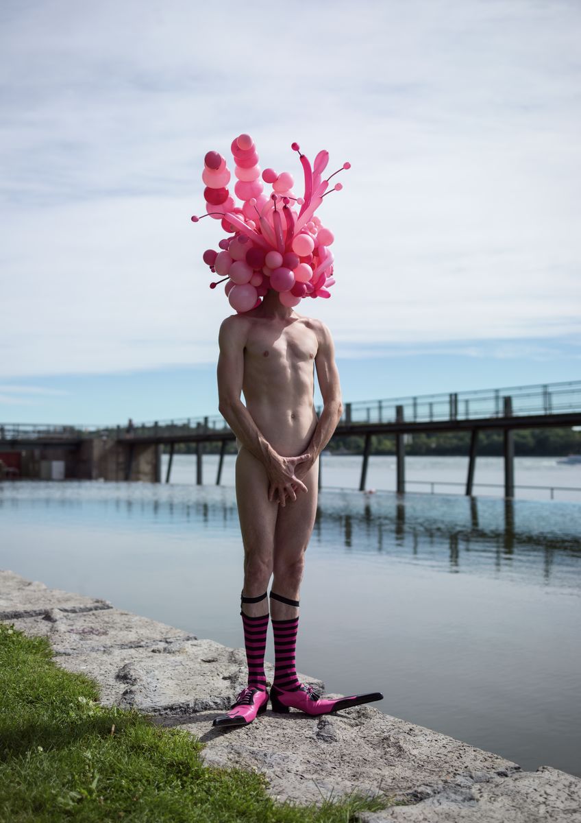Naked with Masks: 'Sigrid La Chapelle' - C-Type Print (OE)